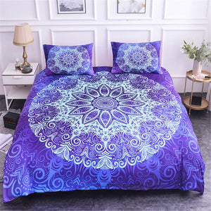 Luxury Mandala Bedding Set - Purple Rain