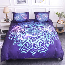 Load image into Gallery viewer, Luxury Mandala Bedding Set - Purple Sun