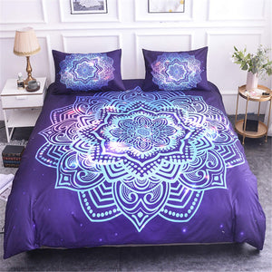 Luxury Mandala Bedding Set - Purple Sun