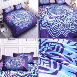 Luxury Mandala Bedding Set - Purple Sun