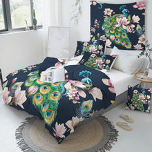 Load image into Gallery viewer, Customised Peacock Quilt Cover Set