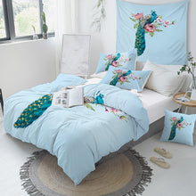Load image into Gallery viewer, Customised Peacock Quilt Cover Set