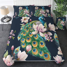 Load image into Gallery viewer, Customised Peacock Quilt Cover Set