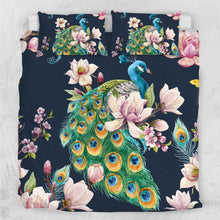 Load image into Gallery viewer, Customised Peacock Quilt Cover Set