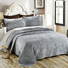 Load image into Gallery viewer, Bedspread Set 3pcs Palm Leaves