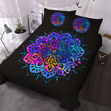 Load image into Gallery viewer, Lotus Flower Tie Dye Bedding Set