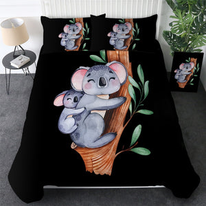 Customised Koala Family Quilt Cover Set