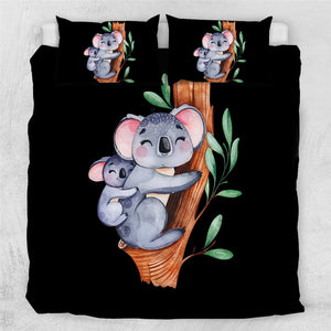 Customised Koala Family Quilt Cover Set