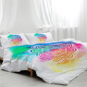 Lotus Flower Tie Dye Bedding Set