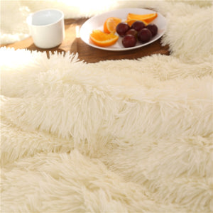 Fluffy Quilt Comforter - Cream
