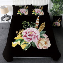Load image into Gallery viewer, Customised Flowers Quilt Cover Set - Various Styles