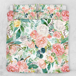 Customised Flowers Quilt Cover Set - Various Styles