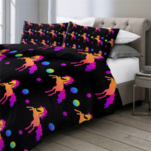 Load image into Gallery viewer, Customised Rose Unicorn Quilt Cover Set