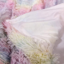Load image into Gallery viewer, Rainbow Fluffy Blanket set with pillowcases