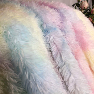 Rainbow Fluffy Blanket set with pillowcases