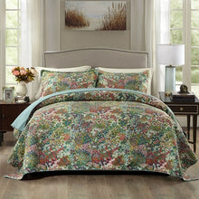 Load image into Gallery viewer, Bedspread Set 3pcs - Pastoral Flowers