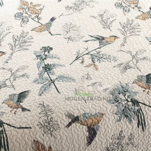 Bedspread Set 3pcs Birds in Paradise