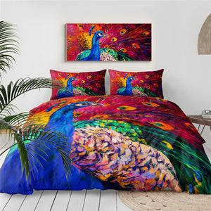 Mandala Quilt Cover Set - Peacock