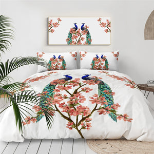 Customised Peacock Quilt Cover Set