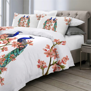 Customised Peacock Quilt Cover Set