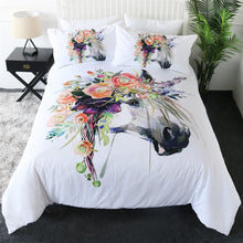 Load image into Gallery viewer, Customised Rose Unicorn Quilt Cover Set