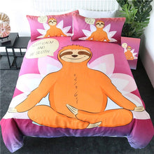 Load image into Gallery viewer, Customised Sloth Quilt Cover Set