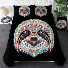 Load image into Gallery viewer, Customised Sloth Quilt Cover Set