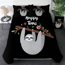 Load image into Gallery viewer, Customised Sloth Quilt Cover Set