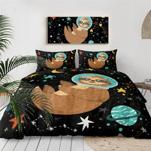 Load image into Gallery viewer, Customised Sloth Quilt Cover Set
