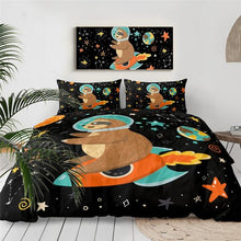 Load image into Gallery viewer, Mandala Quilt Cover Set- Sloth