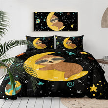 Load image into Gallery viewer, Customised Sloth Quilt Cover Set