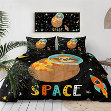 Load image into Gallery viewer, Customised Sloth Quilt Cover Set