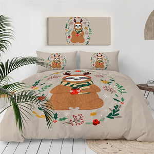 Customised Sloth Quilt Cover Set