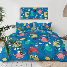 Load image into Gallery viewer, Customised Sloth Quilt Cover Set