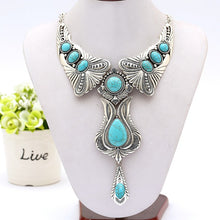 Load image into Gallery viewer, Turquoise Drop Necklace