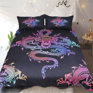 Customised Flying Dragon Quilt Cover Set