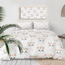 Load image into Gallery viewer, Customised Black Cats Quilt Cover Set - Various Styles