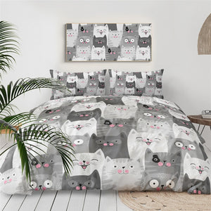 Customised Black Cats Quilt Cover Set - Various Styles