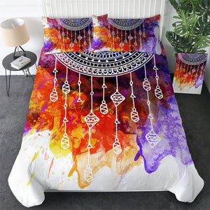 Customised Watercolor Dreamcatcher Quilt Cover Set