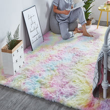 Load image into Gallery viewer, Rainbow Fluffy Shaggy Carpet