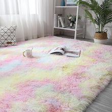 Load image into Gallery viewer, Rainbow Fluffy Shaggy Carpet