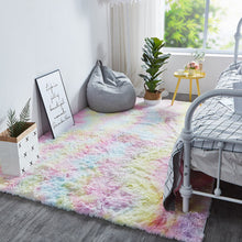 Load image into Gallery viewer, Rainbow Fluffy Shaggy Carpet