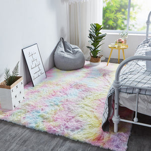 Rainbow Fluffy Shaggy Carpet