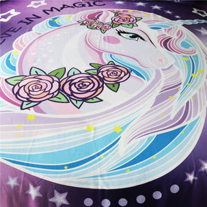 Customised Unicorn Kids Bedding Set