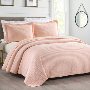 Bedspread 3pcs Set Lines - Various colours