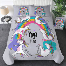 Load image into Gallery viewer, Customised Rainbow Unicorn Quilt Cover Set