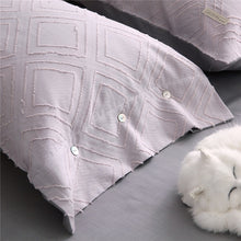 Load image into Gallery viewer, Luxury 100% Cotton Clipping Diamond 4pcs Bedding Set - Heaven