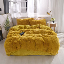 Load image into Gallery viewer, Fluffy Faux Mink &amp; Velvet Fleece Quilt Cover Set