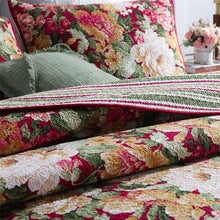 Load image into Gallery viewer, Cotton Bedspread Set 3pcs Flowers