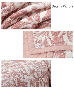 Jacquard Cotton Bedspread 3pcs Sand Washing